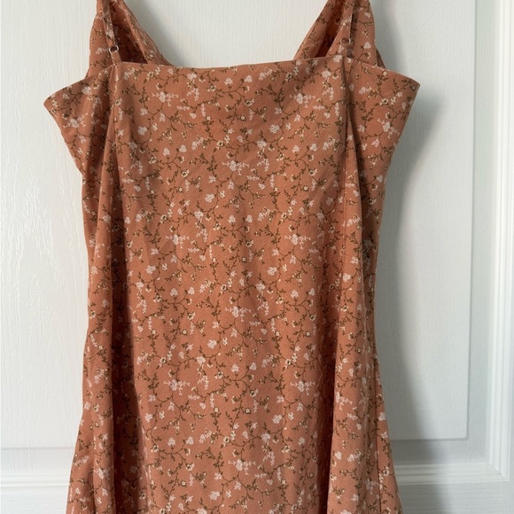 Forever 21 Orange Slip Dress Sleeveless Cowl Neck - Picture 10 of 11